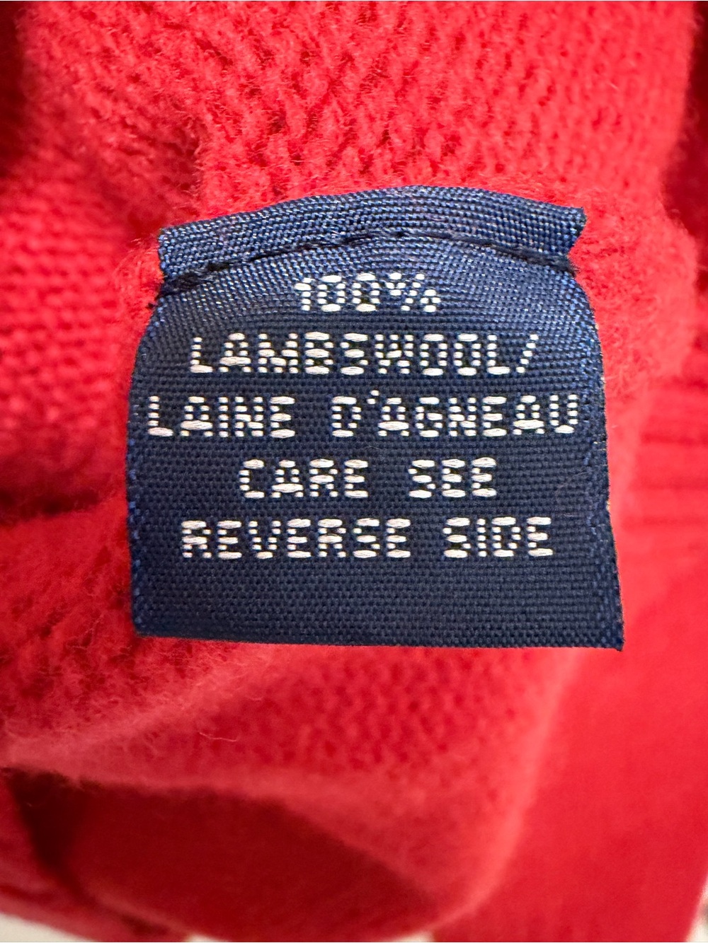 Vtg Ralph Lauren Sport Sweater 100% Lambs Wool Roll Neck Size Medium - Picture 6 of 6